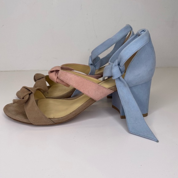 Alexandre Birman Suede Tie Sandals with Heel - Size 38.5 - Picture 7 of 9